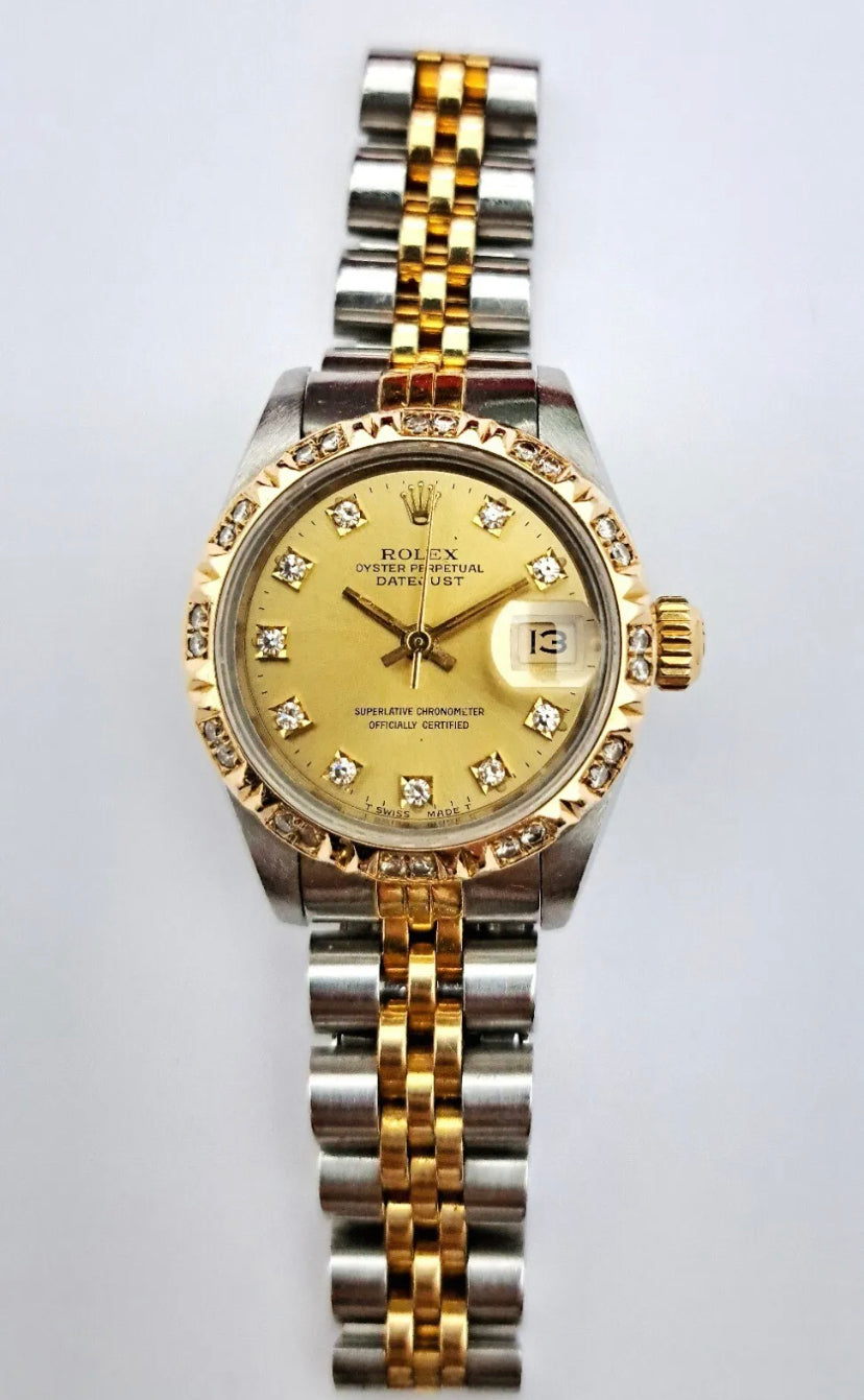 Rolex Datejust 18k gold Diamond