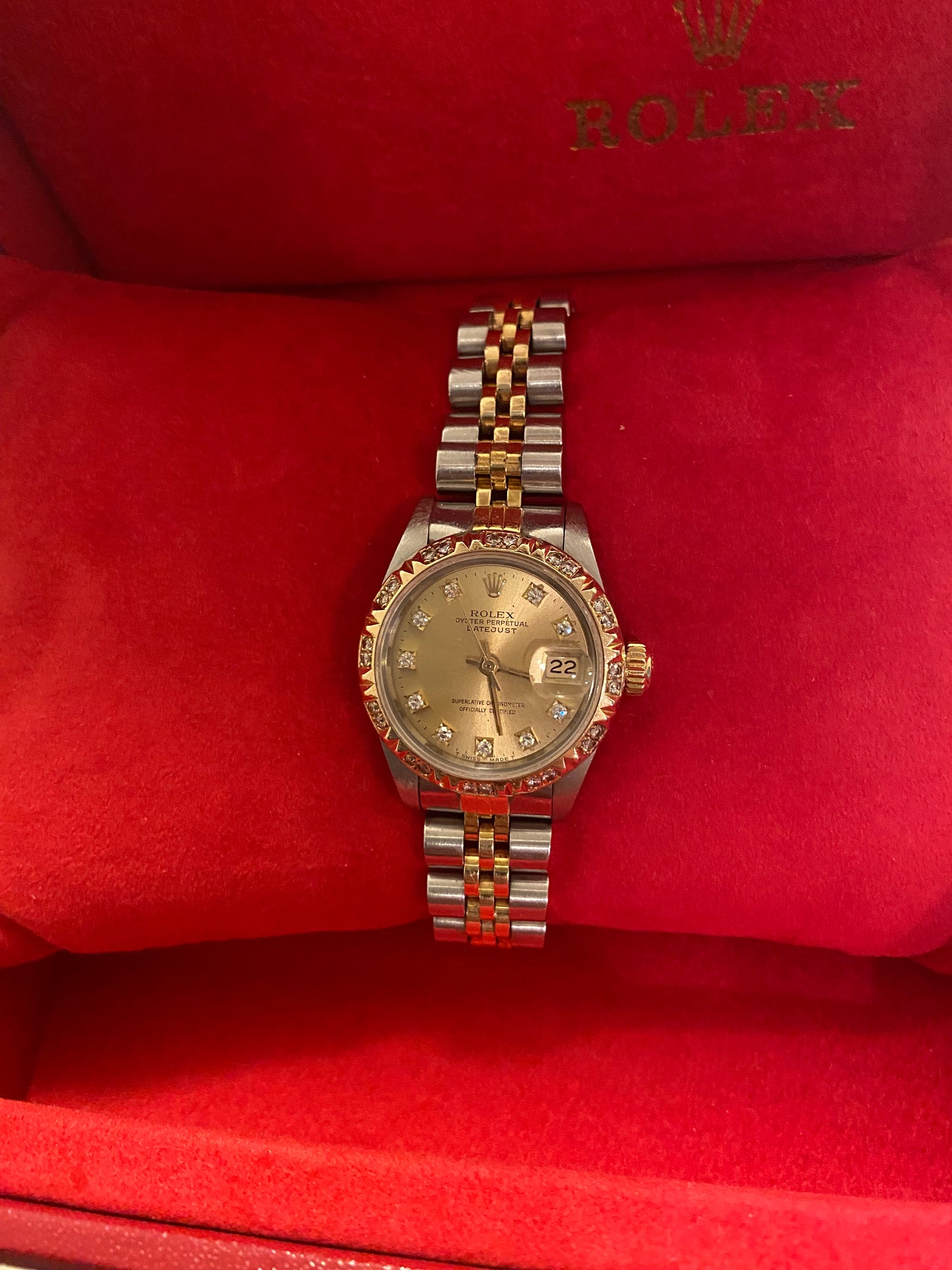 Rolex Datejust 18k gold Diamond